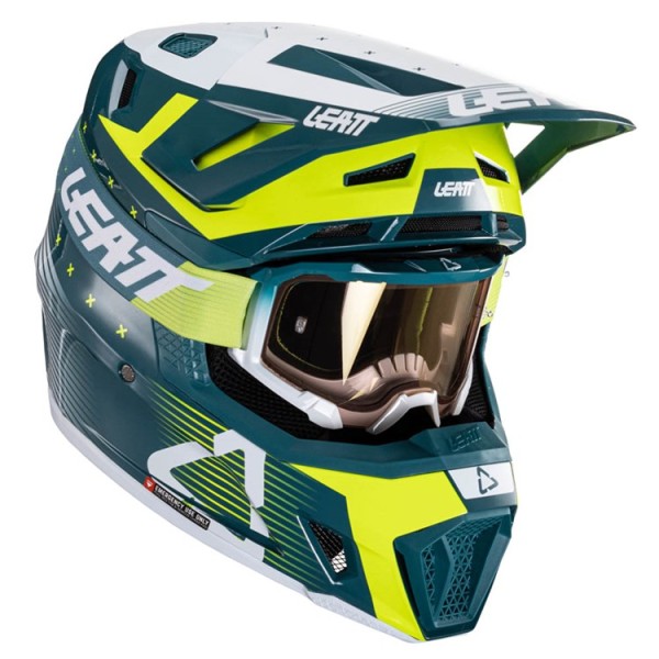 Leatt LEATT HELMET MOTO 7.5 V24 ACID FUEL INCLUDES 4.5 GOGGLE